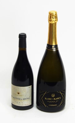 Lot 339 - Blanc de Blancs Spumante Dry; and Cru des Cotes du Rhone 2005.