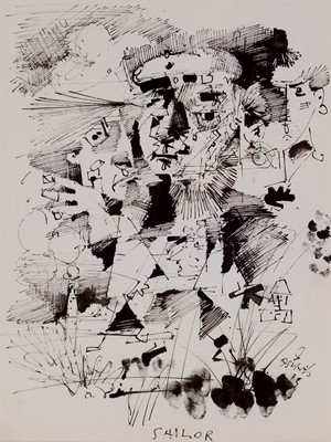 Lot 1373 - Antoni Sulek - gouache.