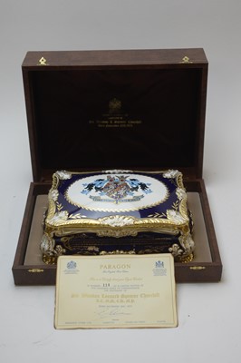 Lot 96 - Churchill cigar casket