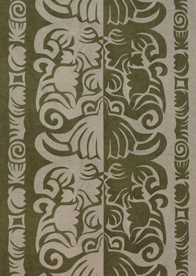 Lot 1121 - Edinburgh Weavers Grey and green fabric