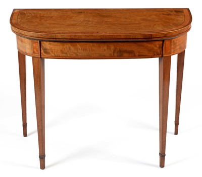 Lot 732 - 19th Century satinwood card table