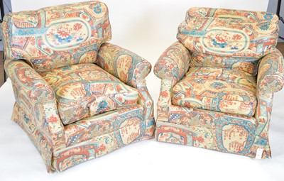 Lot 464 - Kingcome Sofas Ltd: Pair of modern armchairs