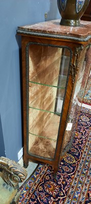 Lot 744 - Edwards & Roberts London, a marble-topped kingwood vitrine