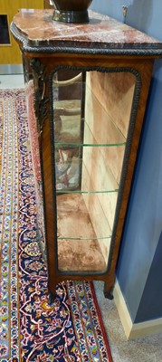 Lot 744 - Edwards & Roberts London, a marble-topped kingwood vitrine