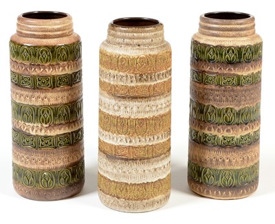 Lot 1105a - Three West German pottery vases