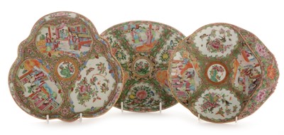 Lot 448 - Three Canton dishes