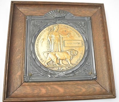 Lot 364 - First World War Memorial Plaque