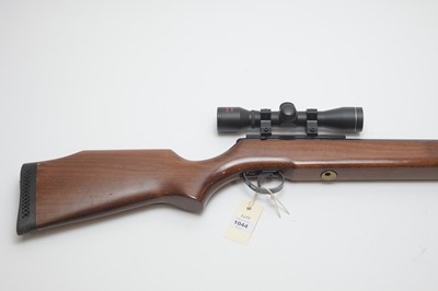 Lot 1044 - BSA .22cal air rifle with scope and moderator