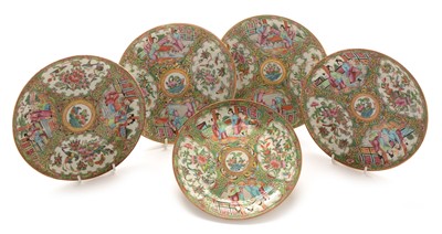 Lot 422 - Five Cantonese dessert plates