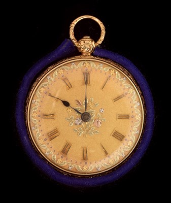 Lot 30 - 18k gold lady's pocket watch