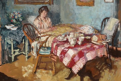 Lot 338 - Manner of Ruskin Spear - oil.