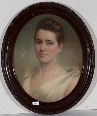 Lot 34 - Late 19th Century British School - portrait.
