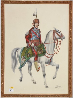 Lot 61 - R* McMahon - watercolour.