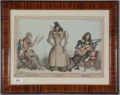 Lot 129 - Circle of James Gilray - etching.