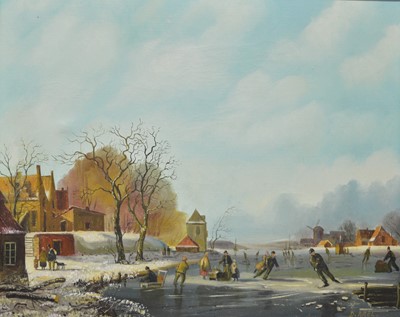 Lot 1722 - D Arel - oil on canvas