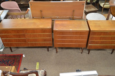 Lot 498 - Three mid Century teak chests