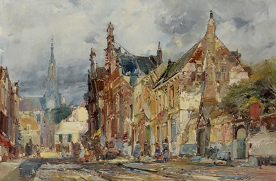 Lot 396 - Leendert de Vogel - oil.