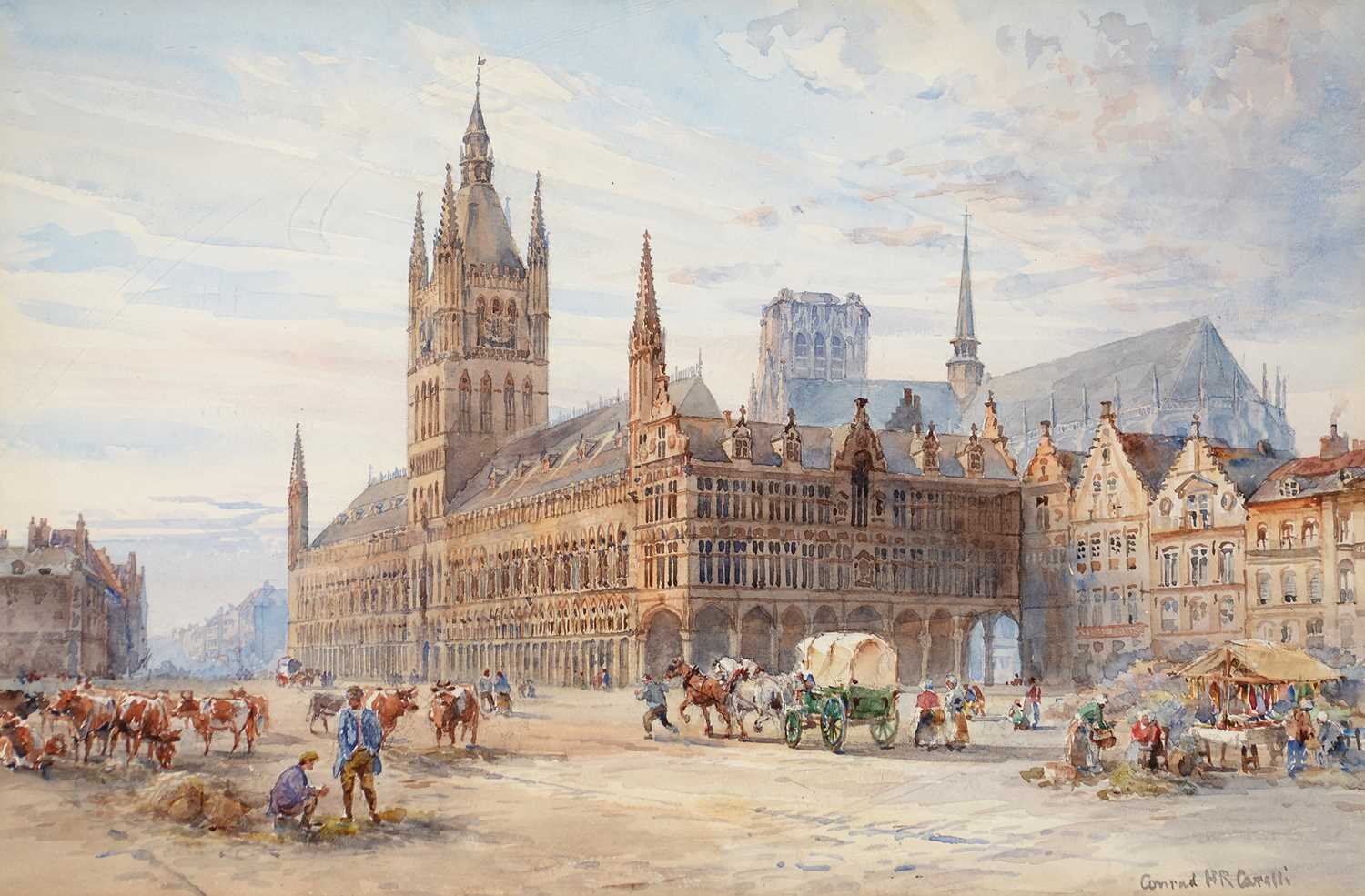 Lot 285 - Conrad Hector Rafaele Carelli - watercolour.
