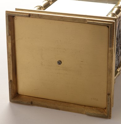Lot 762 - Fine and rare late 19th Century French five minute repeating gilt brass carriage clock.