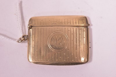 Lot 33 - Gold vesta case