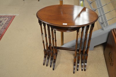 Lot 632 - A quartetto nest of occasional tables.