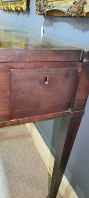 Lot 879 - George III mahogany breakfront serving table