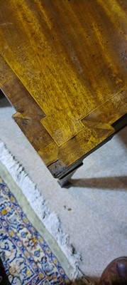Lot 879 - George III mahogany breakfront serving table