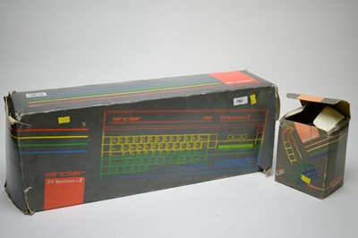 Lot 782 - A vintage Sinclair 128K ZX Spectrum computer and accessory joystick.