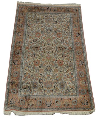 Lot 687 - Silk Tabriz rug