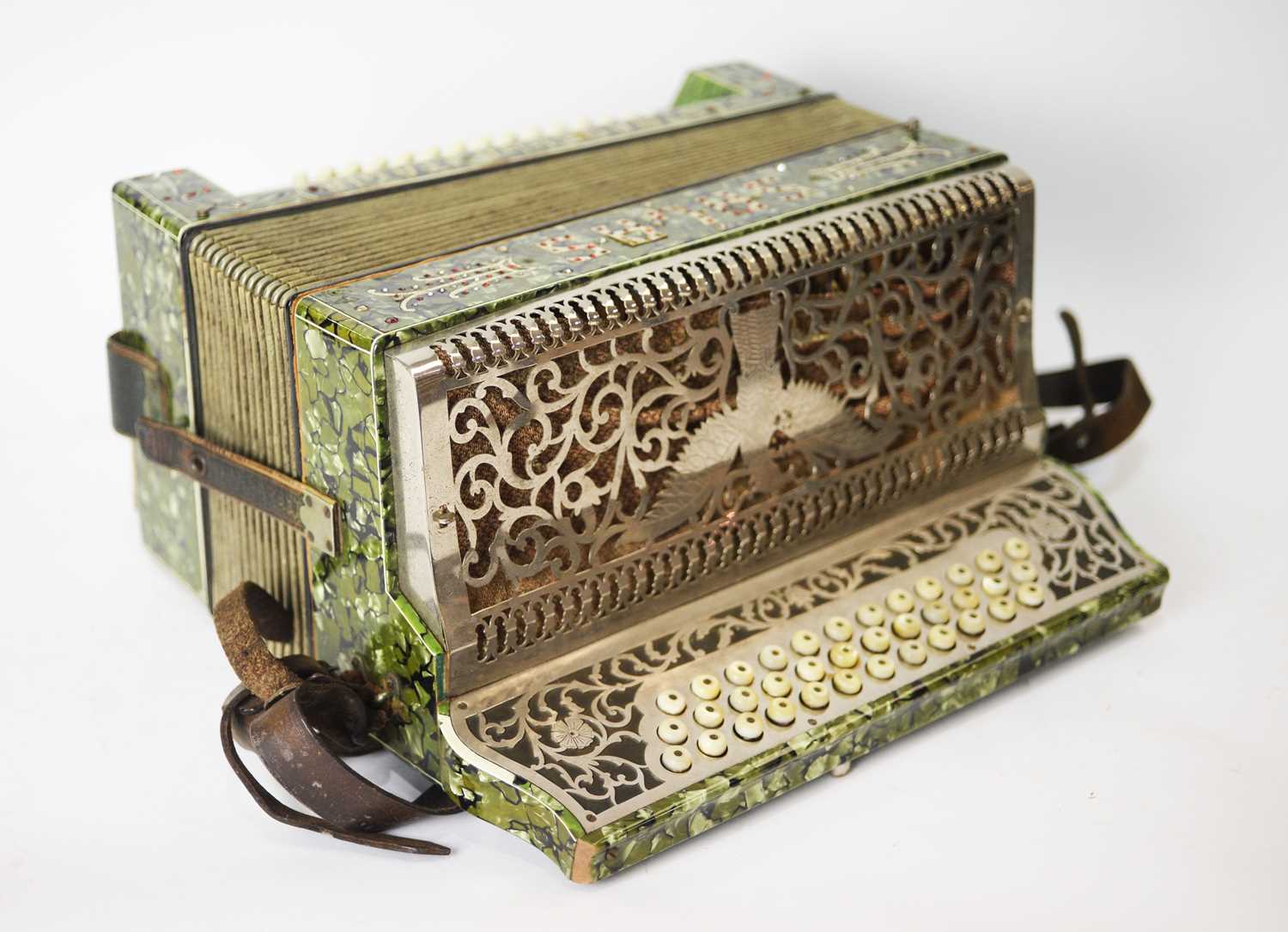 Lot 688 - Salas Stradella button accordion