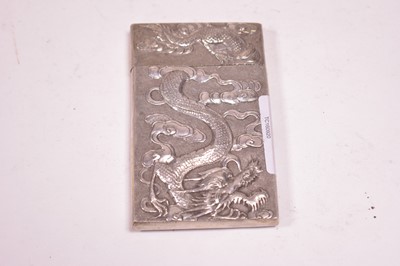 Lot 62 - Chinese silver card case