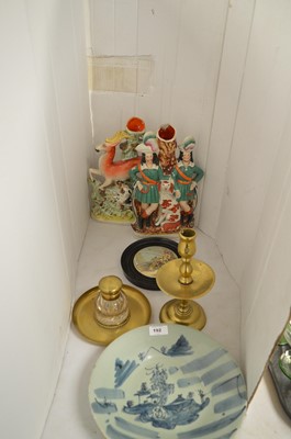 Lot 192 - Staffordshire flatbacks and mixed collectors' items