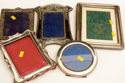 Lot 138 - Five silver photograph frames