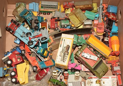 Lot 1246 - Vintage playworn diecast vehicles etc by Corgi, Dinky, Tonka, Matchbox and Lesney.