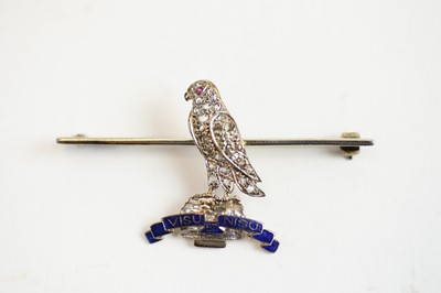 Lot 25 - RAF Staff College diamond set brooch