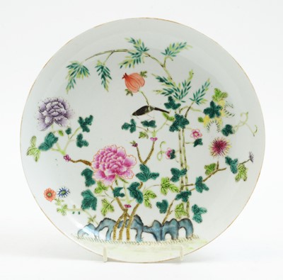 Lot 578 - Chinese famille rose saucer dish