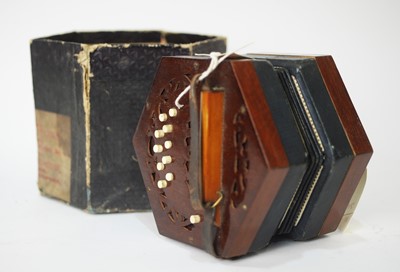 Lot 695 - A German Concertina