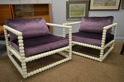 Lot 504 - Two Butaca Rocio armchairs by Baltus supplied for an early project by Fiona Barratt Interiors