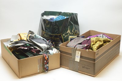 Lot 413 - Silk ties, cravats, and scarves