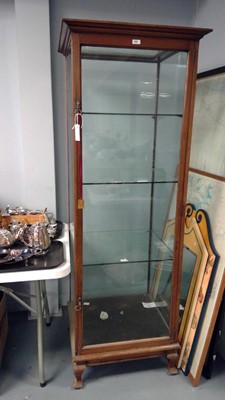 Lot 668 - Edwardian mahogany display cabinet