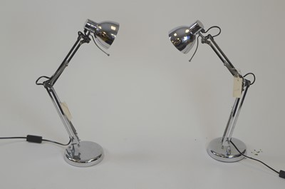 Lot 511 - Pair anglepoise bedside lamps supplied for an early project by Fiona Barratt Interiors.