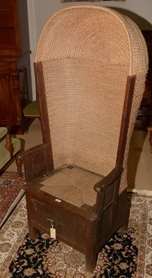 Lot 710 - 19th Century hooded Orkney chair