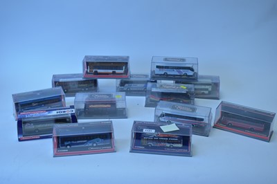 Lot 1121 - Thirteen 1:76 scale Corgi Original Omnibus Company limited edition bus models.