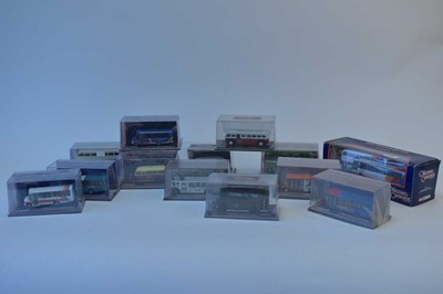 Lot 1124 - Thirteen 1:76 scale Corgi The Original Omnibus Company limited edition diecast bus models, boxed.