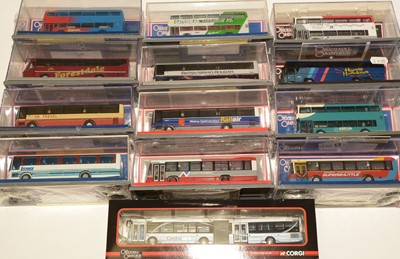 Lot 1125 - Thirteen 1:76 scale Corgi The Original Omnibus Company limited edition diecast bus models, boxed