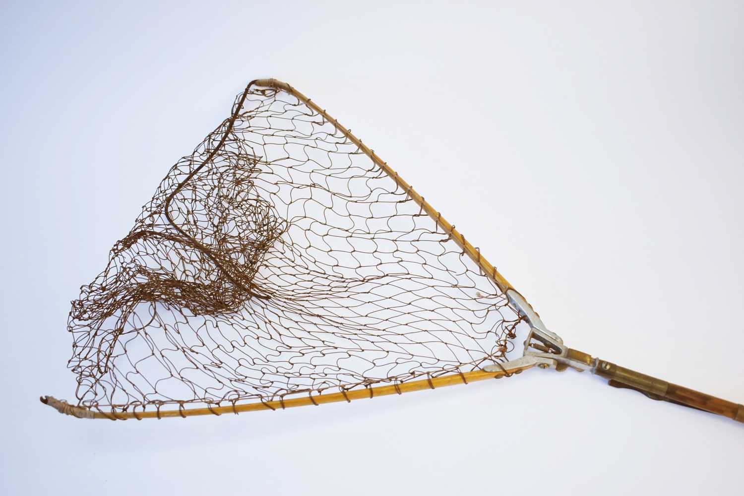 antique folding fishing net Collapsible A compact fishing net that unfolds in a snap Original Antique Hardy Simplex Folding