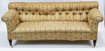 Lot 832 - Late Victorian button back sofa