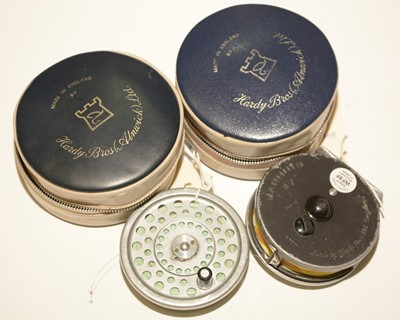 Lot 725 - Hardy Marquis fishing reel, spool and lines.