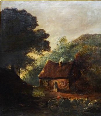 Lot 387 - Attributed to Erskine Nicol - oil.