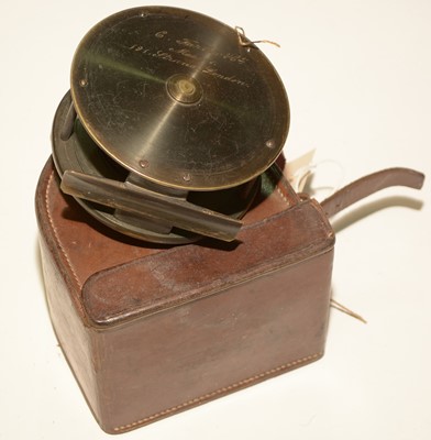 Lot 738 - Farlow salmon reel in fitted case.